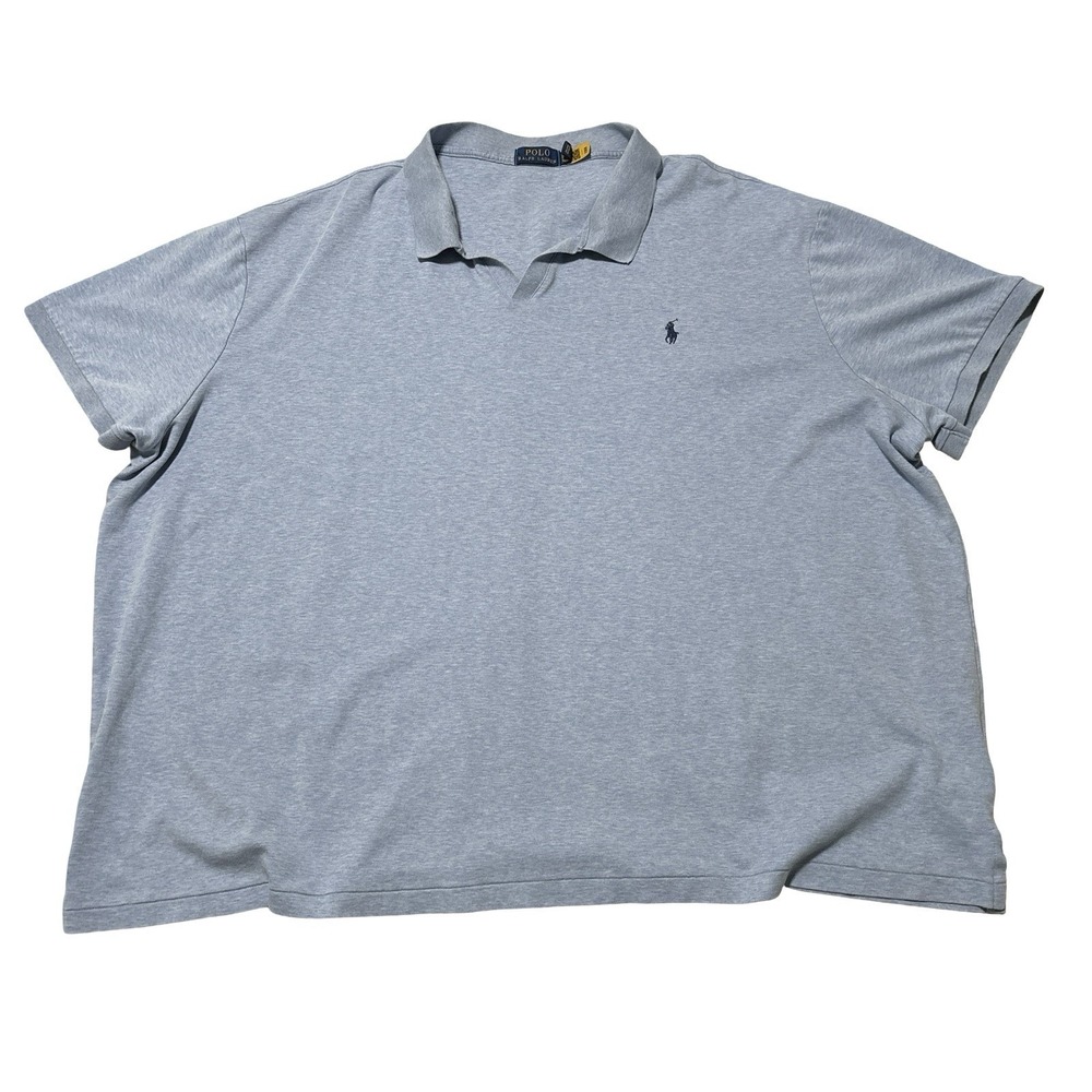 Polo Ralph Lauren Men's Split Collar Polo Shirt Blue Size 5XB 32 x 30‎